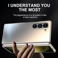 thumbnail image 3 of ELEHOLD for Samsung Galaxy Z Fold 5 Case, Rugged Electroplated Matte Acrylic Ultra-Thin Frosted Shock-Absorbent Protective Phone Case with Camera Protection for Samsung Galaxy Z Fold 5,Titaniumwhite, 3 of 6