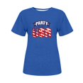 thumbnail image 4 of Fiudx Camisas para Mujer Camiseta de Manga Corta con Cuello Redondo y Estampado de Bandera de Moda para Mujer, 4 of 4
