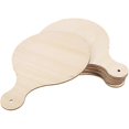 thumbnail image 3 of 10 pcs Round Serving Trays Wood Bread Board Pizza Paddle, 3 of 4