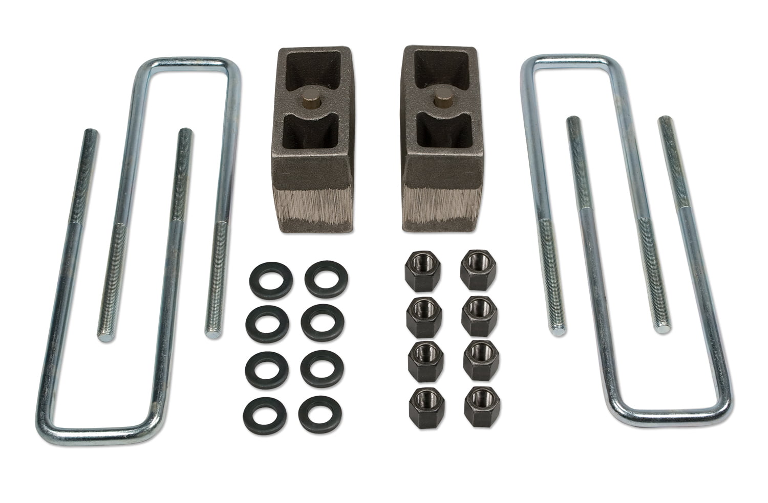 4" lowering blocks fab steel rear axle u bolts drop kit for 99-14 import trucks