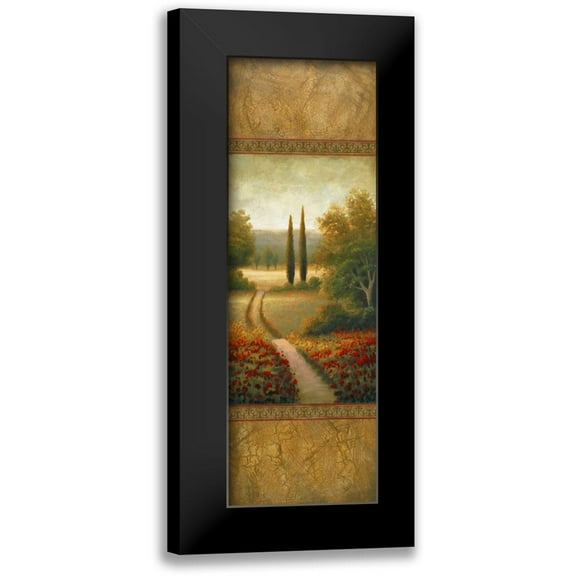 Marcon, Michael 7x14 Black Modern Framed Museum Art Print Titled - Wild Flowers In June