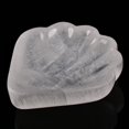 thumbnail image 2 of AMOYSTONE Selenite Bowl Crystal Charging Station Dish Shell Shape Hand Carved 4" for Healing Wicca, 2 of 7