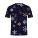 thumbnail image 5 of Conjunto de blusa y pantalones de manga corta con estampado 3D de camiseta de cuello redondo de Navidad informal para hombres Pompotops  oipoqjl35854, 5 of 8