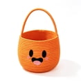 thumbnail image 6 of Halloween Basket 9.05x7.87 Inch Cute Ghost Candy Bucket Non-Woven Fabric Trick or Treat Basket with Handle for Kids Party Favors, 6 of 6