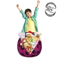 thumbnail image 3 of Natural Color Storage Toy Bag Chair, Repetitive Fruit Pattern with Juicy Blackberry, Stuffed Animal Organizer Washable Bag, Large Size, Magenta Dark Purple, by Ambesonne, 3 of 3