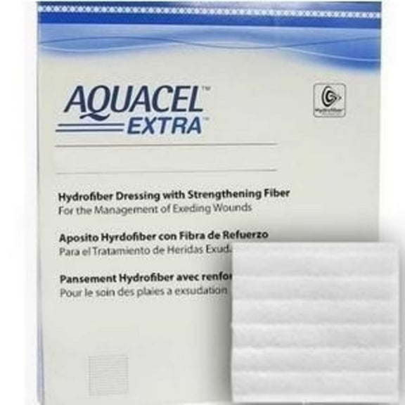 Box of 10 - Aquacel Extra Hydrofiber Dressing, 4 X 5 Inch
