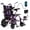 Purple, variant on LiltJan Electric Wheelchair for Adults, Lightweight Foldable Motorized Wheelchair with 15-Mile Range, 360° Joystick & All-Terrain Power, Supports 300 lbs, LED Safety Lights, Travel Portable
