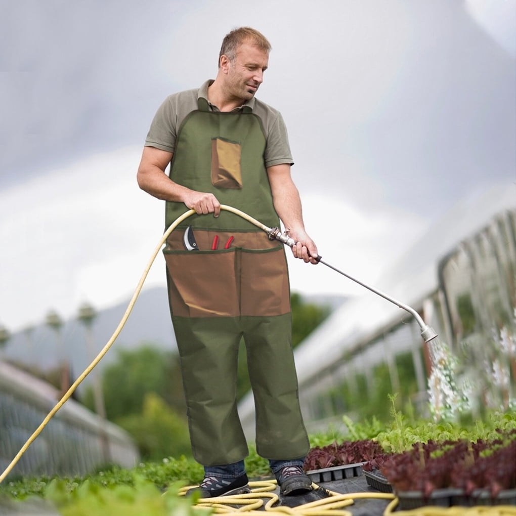 Tablier De Jardinage Avec Poches - Tissu Oxford | Réglable, Unisexe | Pour Jardinage Et Nettoyage
