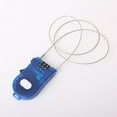 thumbnail image 2 of Retractable Combination Code Steel Security Padlock Blue, 2 of 8