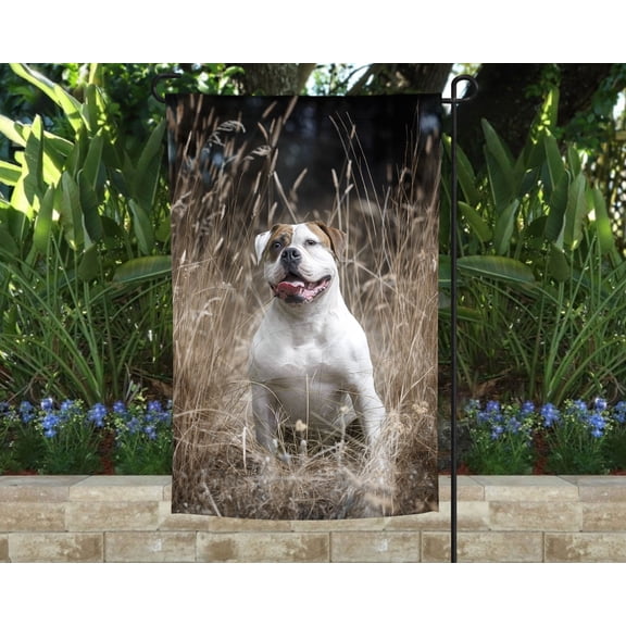 American Bulldog Garden Flag