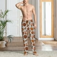 thumbnail image 2 of Susaid Pinecone Autumn Pattern Print Mens Pajama Pants Set Sleep & Lounge Pants, PJ Bottoms with Pockets and Button Fly-X-Large, 2 of 6