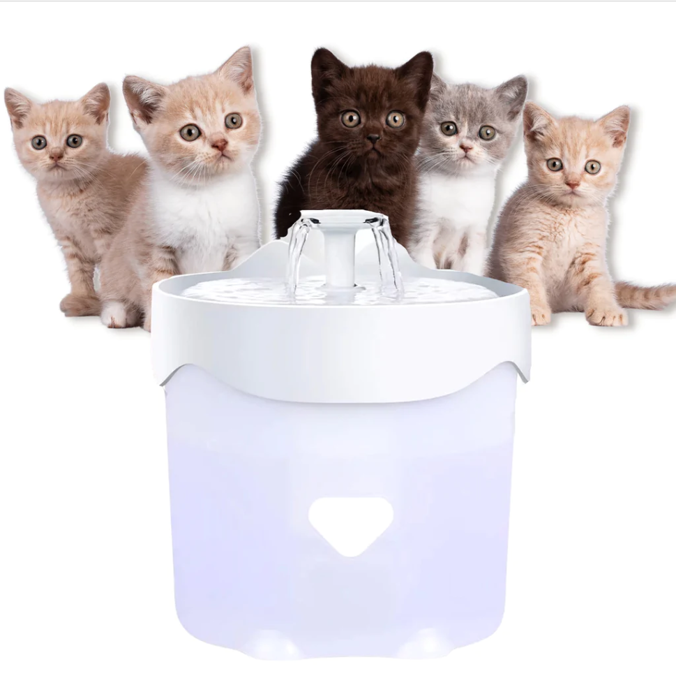 Cat Water Fountain, LINKSTYLE 1.4L Ultra Quiet Pet Water Fountain Auto