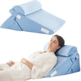 thumbnail image 1 of Wedge Pillow Headboard Orthopedic Bed Wedge Pillows Set for After Surgery Adjustable Pillow Wedge for Acid Reflux&Back Pain Relief Sleeping Back Pillow for Bed Sitting Up Wh, 1 of 6