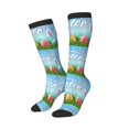 thumbnail image 2 of Bingfone Compression Socks For Women And Men Long Socks For Running Athletic Cycling Nurse-Happy Easter, 2 of 9