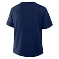 thumbnail image 3 of Women's Fanatics Navy Atlanta Braves Fan Fave Stadium Slub Boxy T-Shirt, 3 of 5