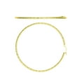 thumbnail image 4 of JewelStop 14K Yellow Gold Large Round Hoop Earrings 2x65mm, 3.2gr., 4 of 7