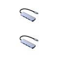 thumbnail image 3 of sweethay Estación de acoplamiento de múltiples puertos USB Hub, divisor de carcasa de aleación de aluminio, convertidor de adaptador de ratón de baja Type3 NO3, 3 of 6