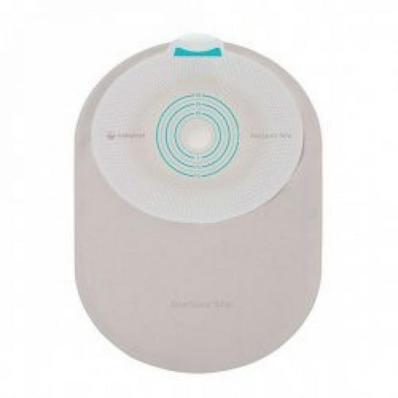 SenSura Mio Filtered Ostomy Pouch, One-Piece System, 5.25 Inch Length, Mini, 5/8 to 1-3/4 Inch Stoma, Closed End, Flat, Trim to Fit, Opaque, 30 Count