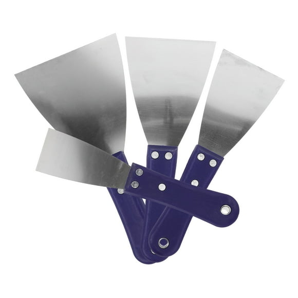USHOBE 4Pcs Drywall Mudding Tools Putty Scraper for Construction Workers and DIY Tools