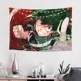 thumbnail image 2 of My Hero Academia Tapestry, Anime Wall Poster Art, Wall Tapestry For Bedroom Living Room Dorm Room, Wall Hanging For Festival Party Events Background Photography Backdrop, 60x40 Inch, 2 of 9