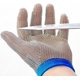 thumbnail image 3 of Guante, resistente a los cortes, grado alimenticio, malla de acero inoxidable, guante de metal, cuchillo, guante de corte para carnicero, OysterChef para rebanar filete de pescado (grande), 3 of 3