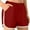 Red, variant on Uaswgudfs Women's Elastic Waist Running Shorts for Summer - Curved Hem Athletic Shorts with Lightweight Breathable Fabric Pink XL