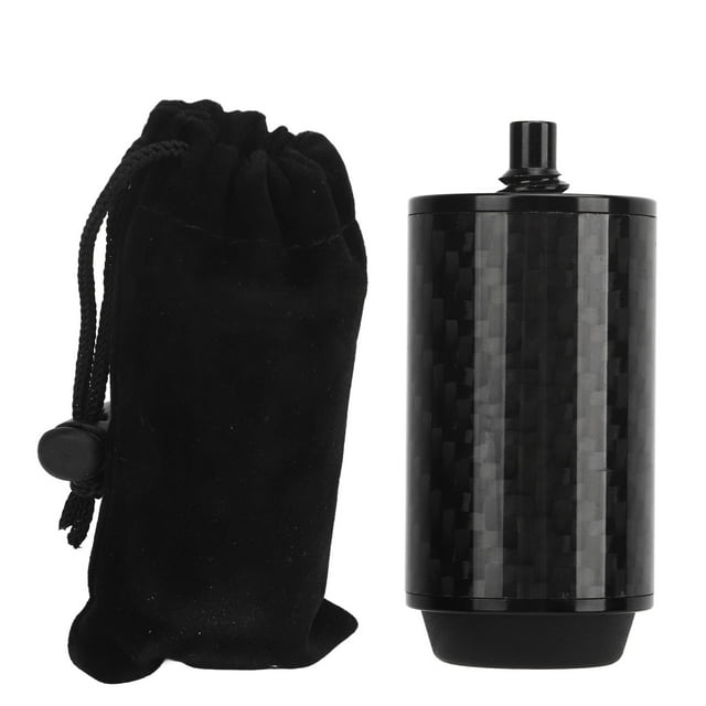 Extensor de taco de billar profesional de fibra de carbono con parachoques, color negro, 2 pulgadas