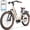 Beige, variant on 26" Carbon Fiber Electric Bike for Adults, 750W Motor 24MPH Lightweight Commuter E-Bike, 48V Dual Battery 128 Miles Long Range, 13+ Adult Electric Bicycle - Gray