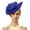 Blue, variant on Zulora Women's Fascinator Hat Feather Decorative Cap for Wedding Party Event