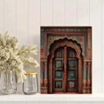 thumbnail image 2 of QISVANSET Intricate Indian Door Canvas Wall Art 15.75x11.81 Inches, 2 of 5