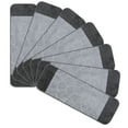 thumbnail image 2 of Ottomanson Softy Washable Non-Slip Rubberback Bordered 9" x 26" Indoor Stair Treads, 7 Pack, Gray, 2 of 9