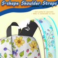 thumbnail image 5 of Pioneer Flower Floral Print Pattern 17" School Backpacks for Teens,Waterproof Oxford Fabric,S-Shape Padded Straps for School,Travel,Hiking,Camping, 5 of 5