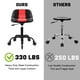 thumbnail image 4 of Taburete enrollable FreekyFit Garage Shop con respaldo rojo, 4 of 9