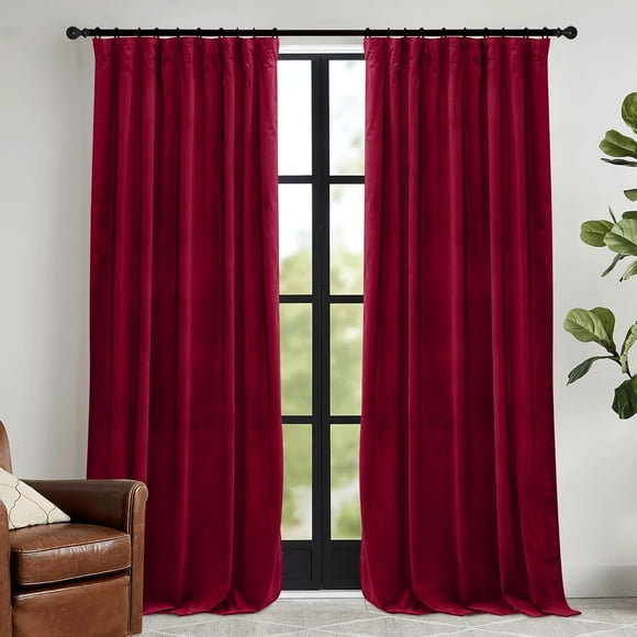 HWZWT Pieces blackout curtains 52 x for living room stage party decoration