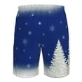 thumbnail image 6 of Kdxio Christmas Fir Tree Pattern Mens Casual Shorts - Drawstring Summer Beach Sports Shorts for Men, 6 of 9