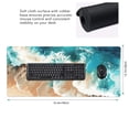 thumbnail image 2 of Hirioo Ocean Wave Crash for Mouse Pad ,Anti-Slip Base, Durable Stitched Edges, Perfect for Gaming, Office, and Home Use,16x35.5in, 2 of 9