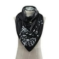 thumbnail image 2 of Châles Doux Mode Femmes Foulard Chaude Décontractée à Boutons Imprimés, 2 of 6