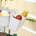 thumbnail image 4 of Hanging Cup Holder,Rolling Cart Organizer Accessories Trolley Basket Storage Hanging Bucket Hanging Container for Kids, 4 of 11