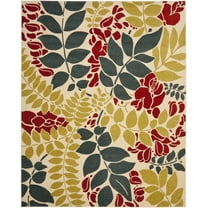 SAFAVIEH Newbury Constantina Floral Area Rug, Ivory/Blue, 8' x 10'