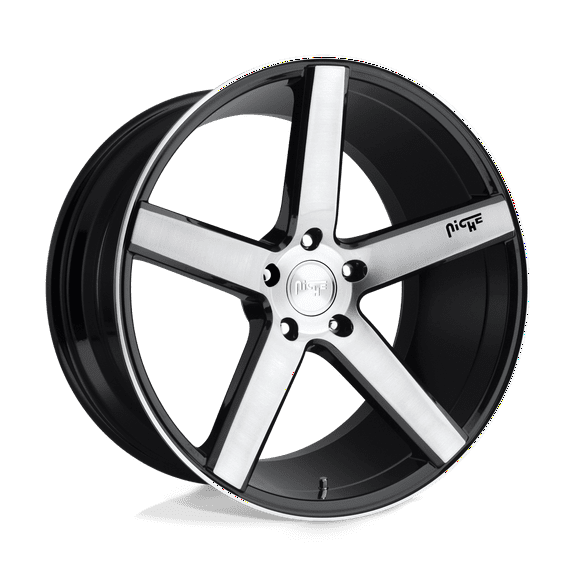 Niche Milan 22X9 Gloss Black Brushed Wheel