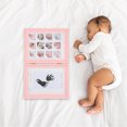 thumbnail image 1 of OUNONA Newborn Picture Frames Pink PVC Footprint Kit Frame for Baby Showers 1Pack, 1 of 7