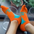 thumbnail image 3 of Men’s Casual Five Fingers Toe Socks Comfortable Colorful Cotton Boat Socks, 3 of 6