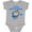 AC-Heather Grey, variant on I'm the Little Brother with Cute Monkey Boys Baby Bodysuit