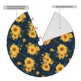 thumbnail image 2 of Picia Blue Striped Sunflower A Print Christmas Tree Skirt , Christmas Tree Skirt Ornaments for Merry Christmas Holiday Party Decorations Indoor Outdoor-48", 2 of 7
