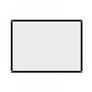 JANDEL 52"-130" Projection Screen 16:9 HD Foldable Anti-Crease Portable Projector Movies Screen for Home Theater Outdoor Indoor Support Double Sided Projection