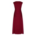thumbnail image 3 of Robes Décontractées pour Femmes 2023 Mode Estivale Tendance pour Femmes Manches Courtes Camisole Unie Bretelles Col Rond Robe Pull Robes de Soirée pour Femmes Élégantes Chic en Liquidation, 3 of 4