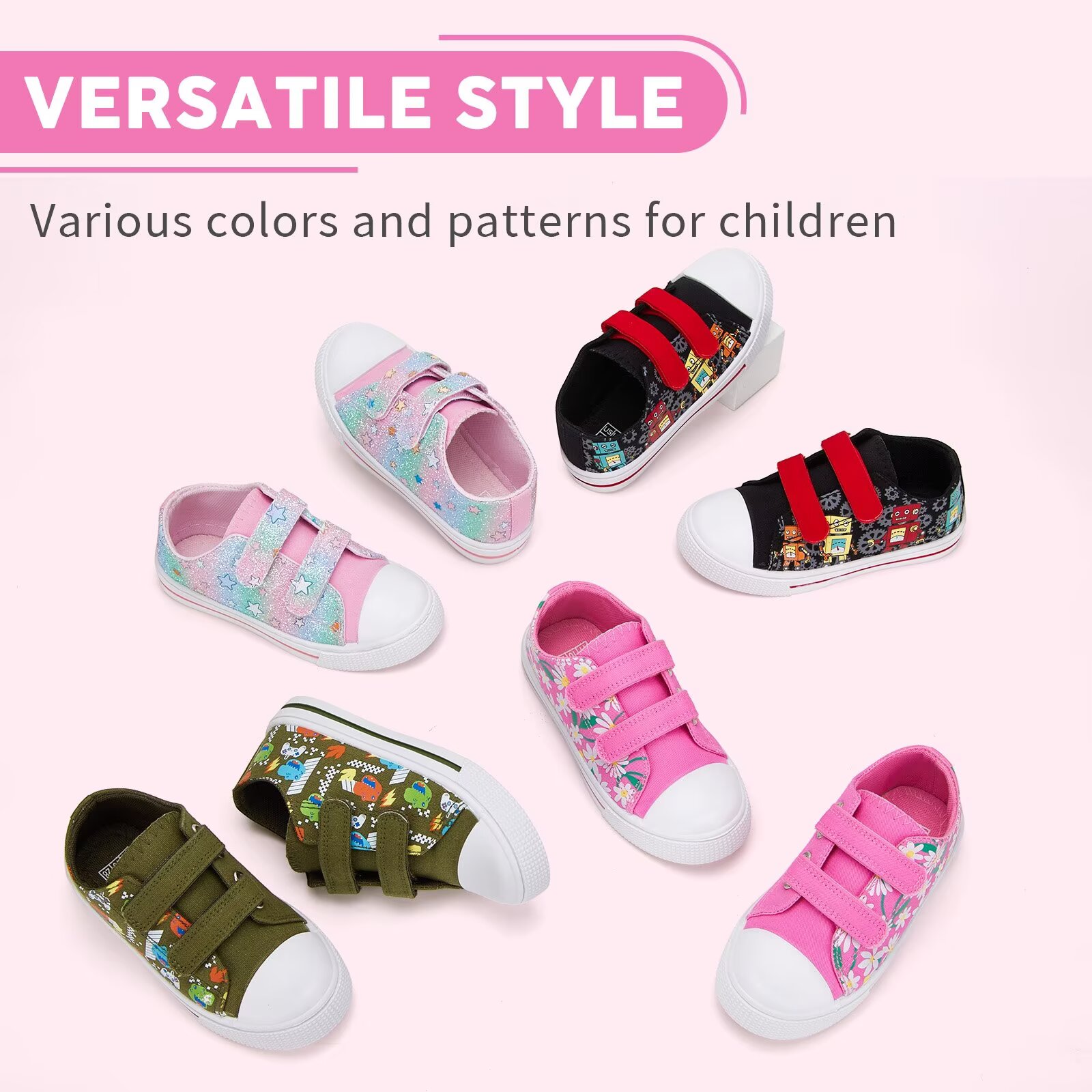 MOBYDICK Toddler Girls Low Top Canvas Sneakers photo 6