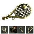 thumbnail image 3 of Key Pendant Tennis Racket Shape Vintage Design 1Set 1.8x1.1in, 3 of 6