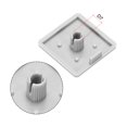 thumbnail image 3 of Standard Plastic Square Aluminum Extrusion End Cap Gray White 30x30mm 12pcs, 3 of 5