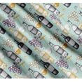 thumbnail image 3 of Soimoi Cotton Cambric Fabric Grapes,Wine Glass & Bottle Printed Fabric 1 Yard 42 Inch Wide, 3 of 7